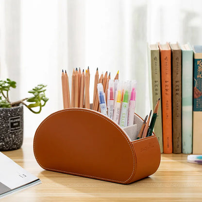 Leather Organizer Storage Holder for Student